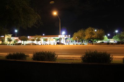 Fry's gas station - McKellips and Stapley. (21-Jul-2011; 9:43pm) 