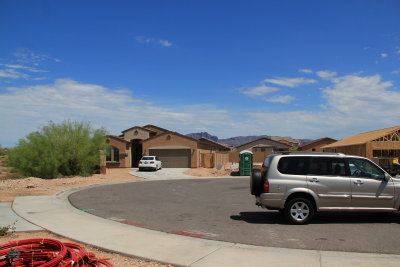 View looking north, from the front yard