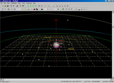 The comet leaves the solar system
