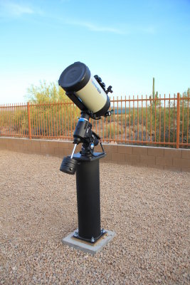 Completed interim telescope mounting