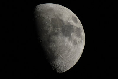 Test shot of the moon while preparing for the upcoming Transit of Venus