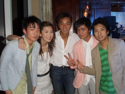 Terry and his V band with Niki and Ekin