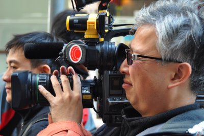 TV cameraman in HongKong