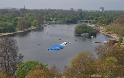 Looking down at Hyde Park
