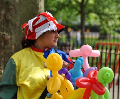 Balloon seller London park