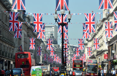 Regent St London for Royal Wedding
