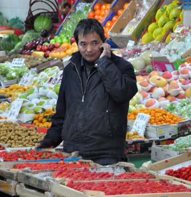 Imported fruit seller