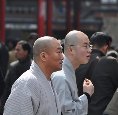 Monks in Beijing market