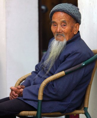 Oldest resident Guodong village