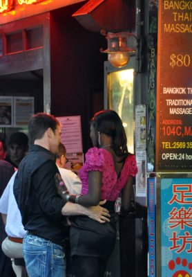 Late night friendship in HongKong bar