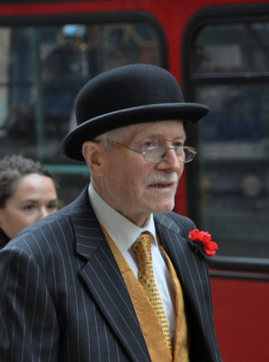 A rare bowler hat in London