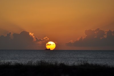 Sunset off Nevis