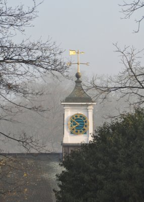 Serpentine Clock Tower in winter dress