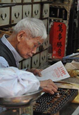 Old Herbalist in Hong Kong