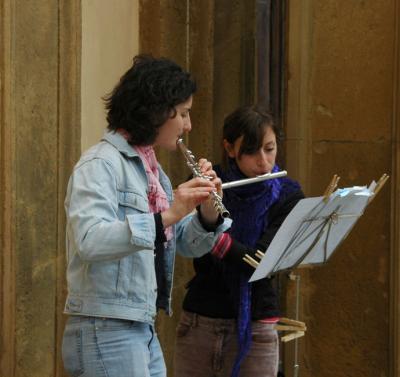 Flutists in Siena