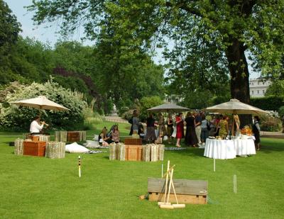 Croquet party for Fortnums