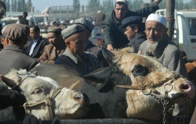 Chaos of Kashgar Sunday market