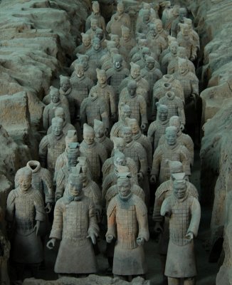 The famous Terracota Army in Xian