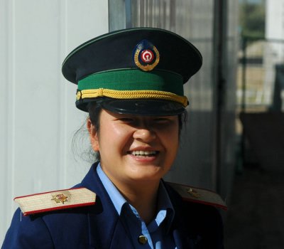 Chinese train guard