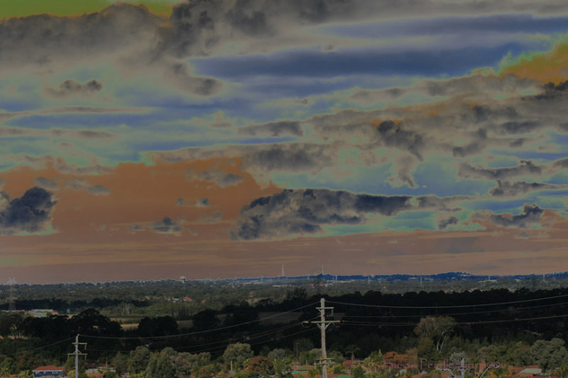 Surreal view to the City