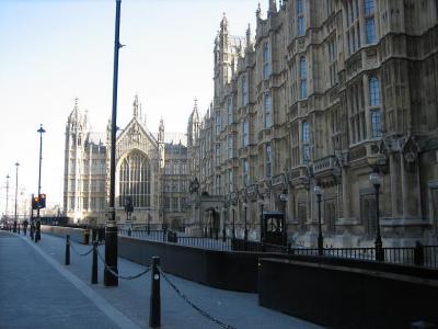 View behind the Houses of Parliament