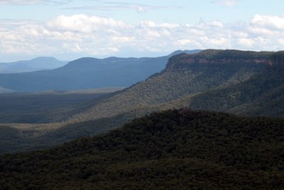 across the Blue Mountains valley