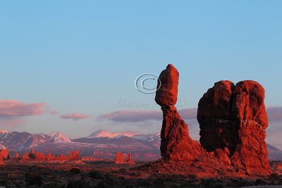 Balanced Rock sunset - April 2011