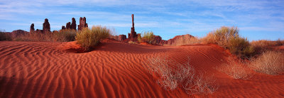 Monument Valley Sand Dunes Panoramic - April 2011