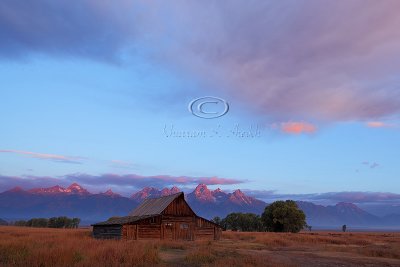 Mormon Barns Sunrise, Grand Tetons NP - September 2011