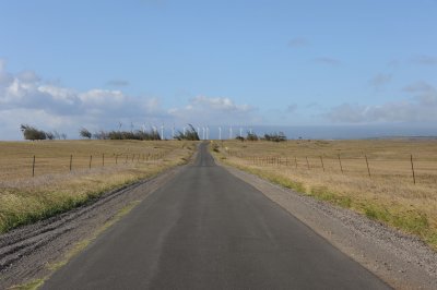 Road from Ka Lea (South Point)