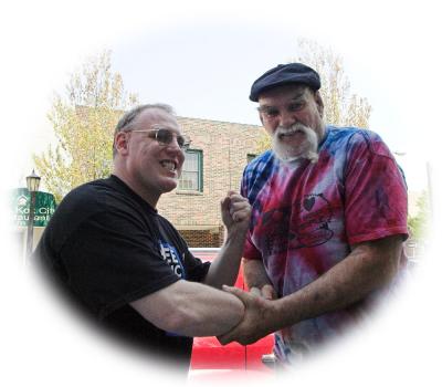 Ox Baker and Me at Free Comic Book day Sarge's 2006