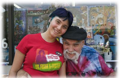 Amanda and the OX!  Ox Baker at Free Comic Book day Sarge's