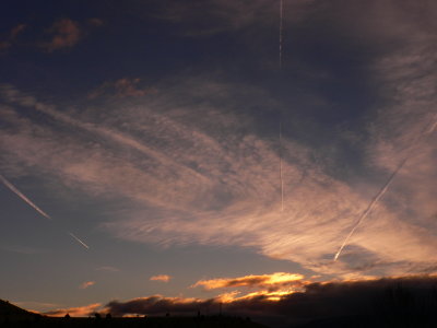 Sunrise and Air Traffic!