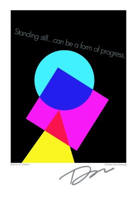 Slightly Off Balance Poster