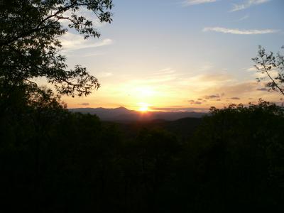 Sunset from rear deck