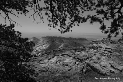 South Rim in Black and White