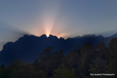 Sunrise Over the Chisos Mountains