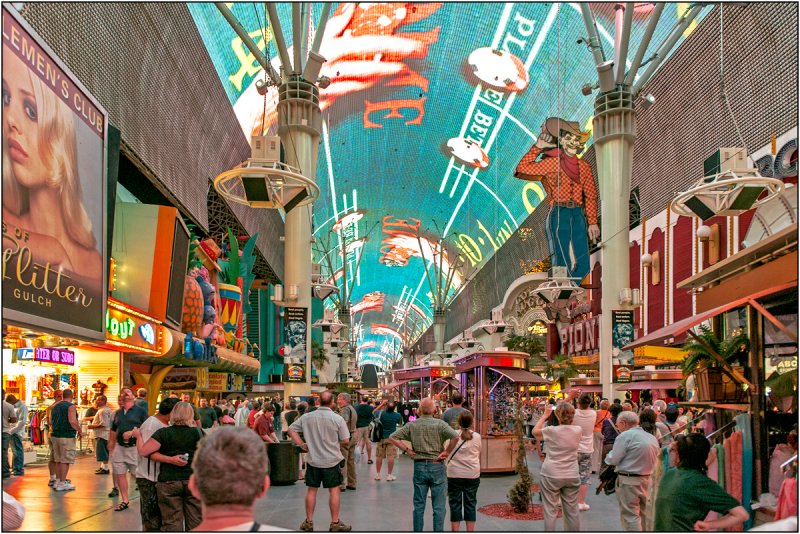 The Fremont Experience at Night