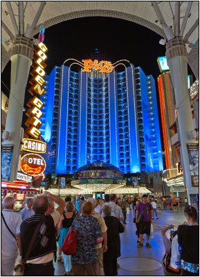 The Plaza at the End of Fremont Street