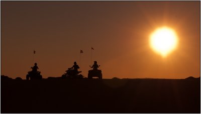 Four-Wheelers at Sunset