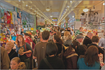 A Crowd at Pike Place Market