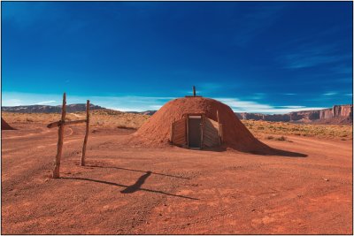 Navajo Hogan in Monument Valley