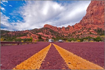 A Road in Kolob Canyons, Zion National Park