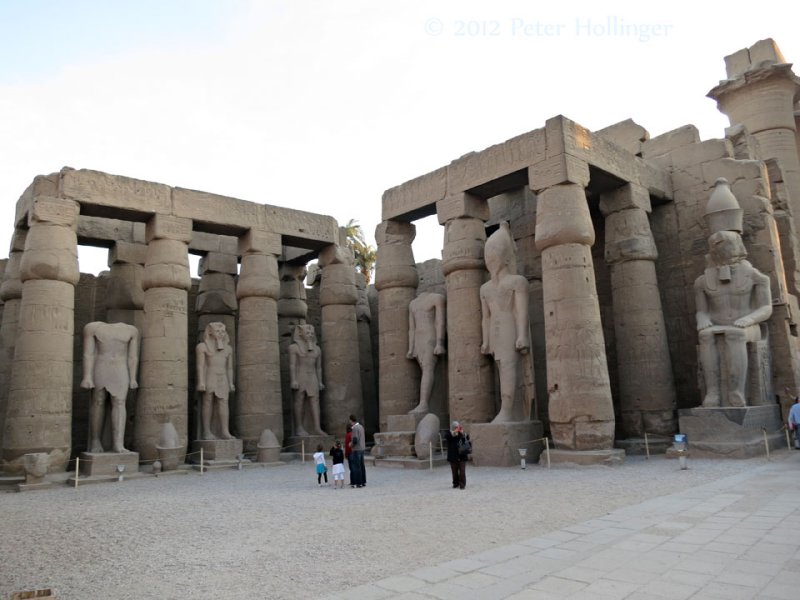 Courtyard of Ramses II at Luxor Temple