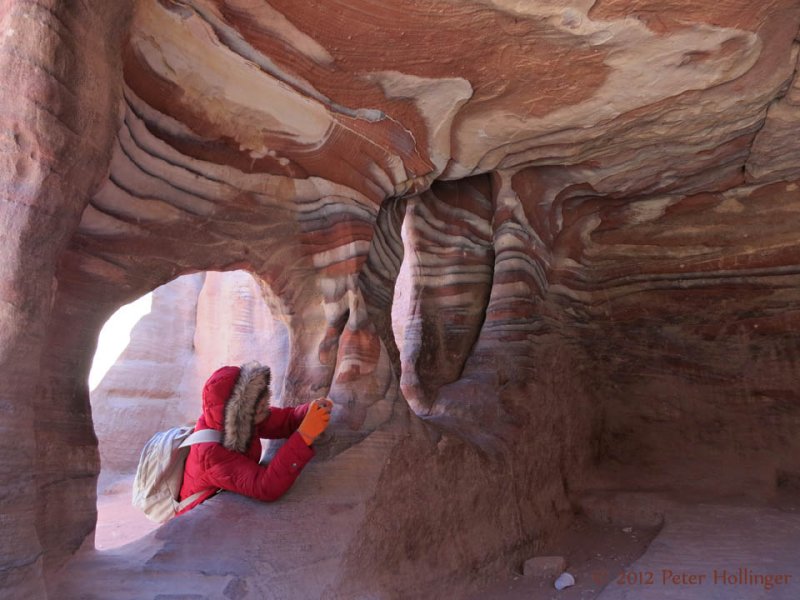Colorful Sandstone Caves in Petra