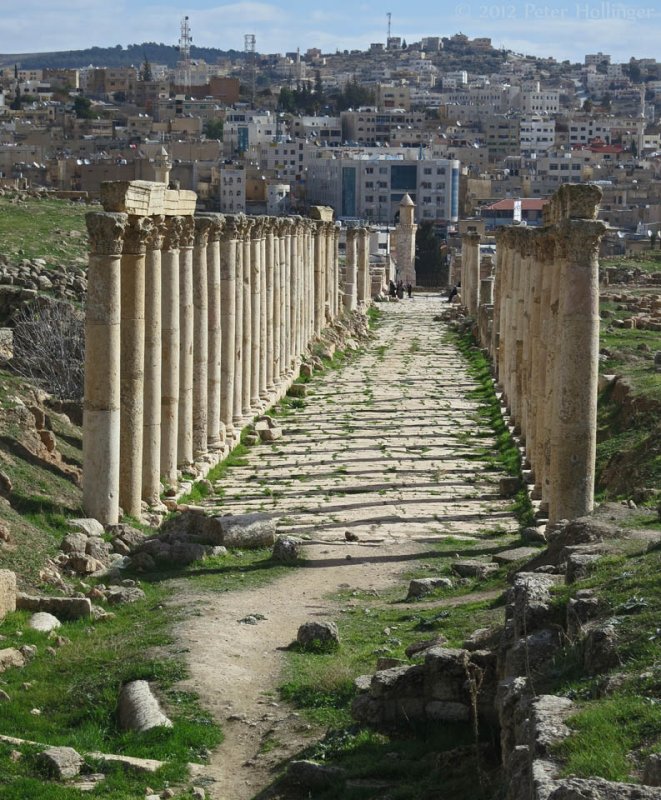 Jerash then and now