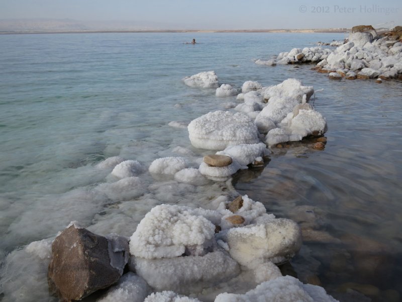 Dead Sea looking across from Jordan to Israel