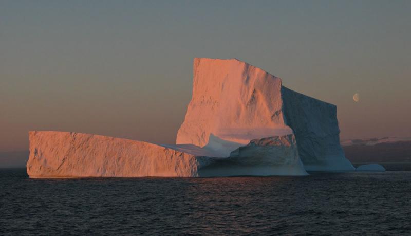 Iceberg with Moon