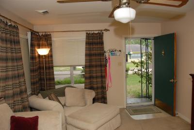 Front room, looking toward front house and front door