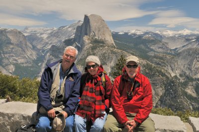 Jim, Glynda, & Larry at Glacier Point